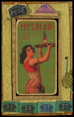 Picture, Helmar Brewing, T206-Helmar Card # 436, Christy MATHEWSON (HOF), Red Background, Norfolk Phenoms